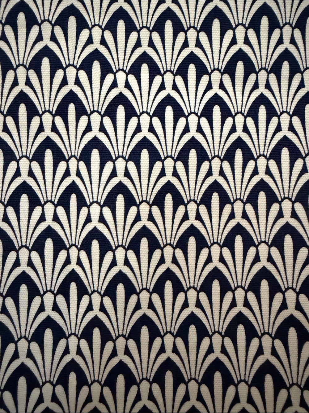 Talbots Cotton Geometric Pattern Print Skirt - Navy & White - Size 12 - Picture 3 of 12
